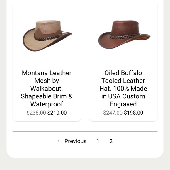 Leather walkabout hat - Picture 11 of 14